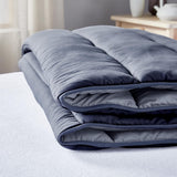 Pikolin Home - Piumino reversibile 300 G - Imbottitura nordica bicolore - Per letto 90 - confortevole, caldo, traspirante, blu navy, 135 X 200 cm Piumini e trapunte Naty Shop