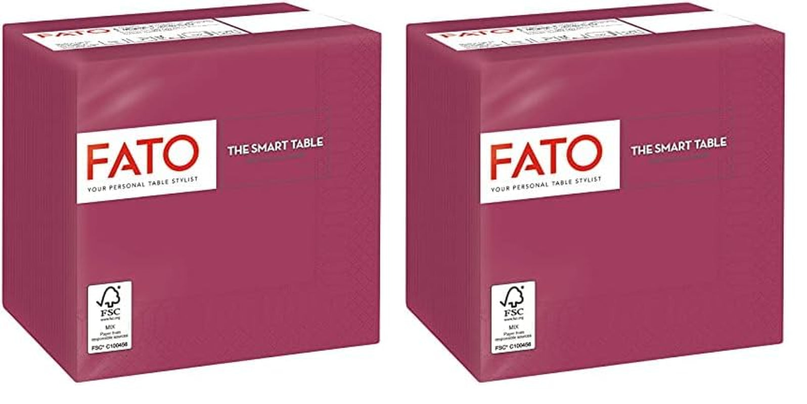 - Tovaglioli di Carta Usa e Getta, Ideali per Aperitivi e Cocktail, Confezione da 100 Tovaglioli, Formato 24X24, 4 Veli, 2 Veli, Colore Bordeaux, Carta 100% Pura Cellulosa, Certificato Fsc