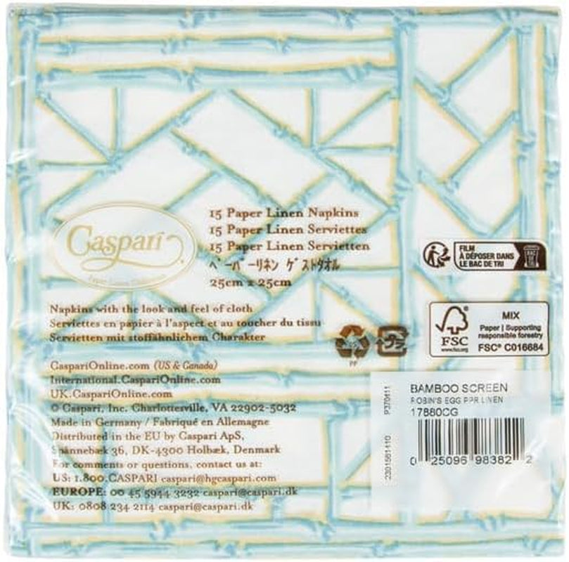 Tovaglioli da cocktail in bambù filtrato, carta con uova di pinguino, lino, 15 pezzi per confezione