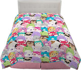 Franco Squishmallows Biancheria da Letto, Morbida Microfibra, per Letti Matrimoniali Piumini e Trapunte Naty Shop Full Soffitto Completo