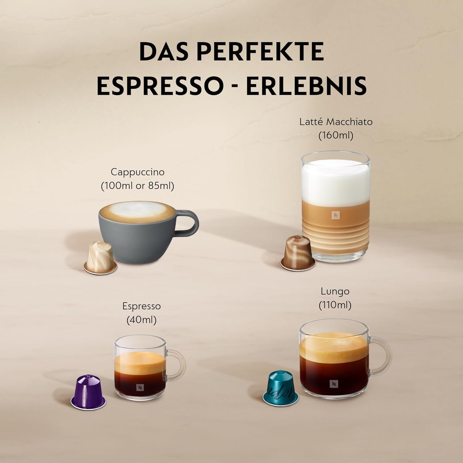 Macchina per caffè espresso con capsule Nespresso XN761B Citiz&Milk | Modalità standby automatica | 1260 watt | Capacità serbatoio acqua: 1 l | Pressione della pompa: 19 bar | Argento