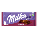 Milka Zartherb - cioccolato al latte fondente alpino con un delicato sentore di cacao in confezione multipla - 25 x 90 g