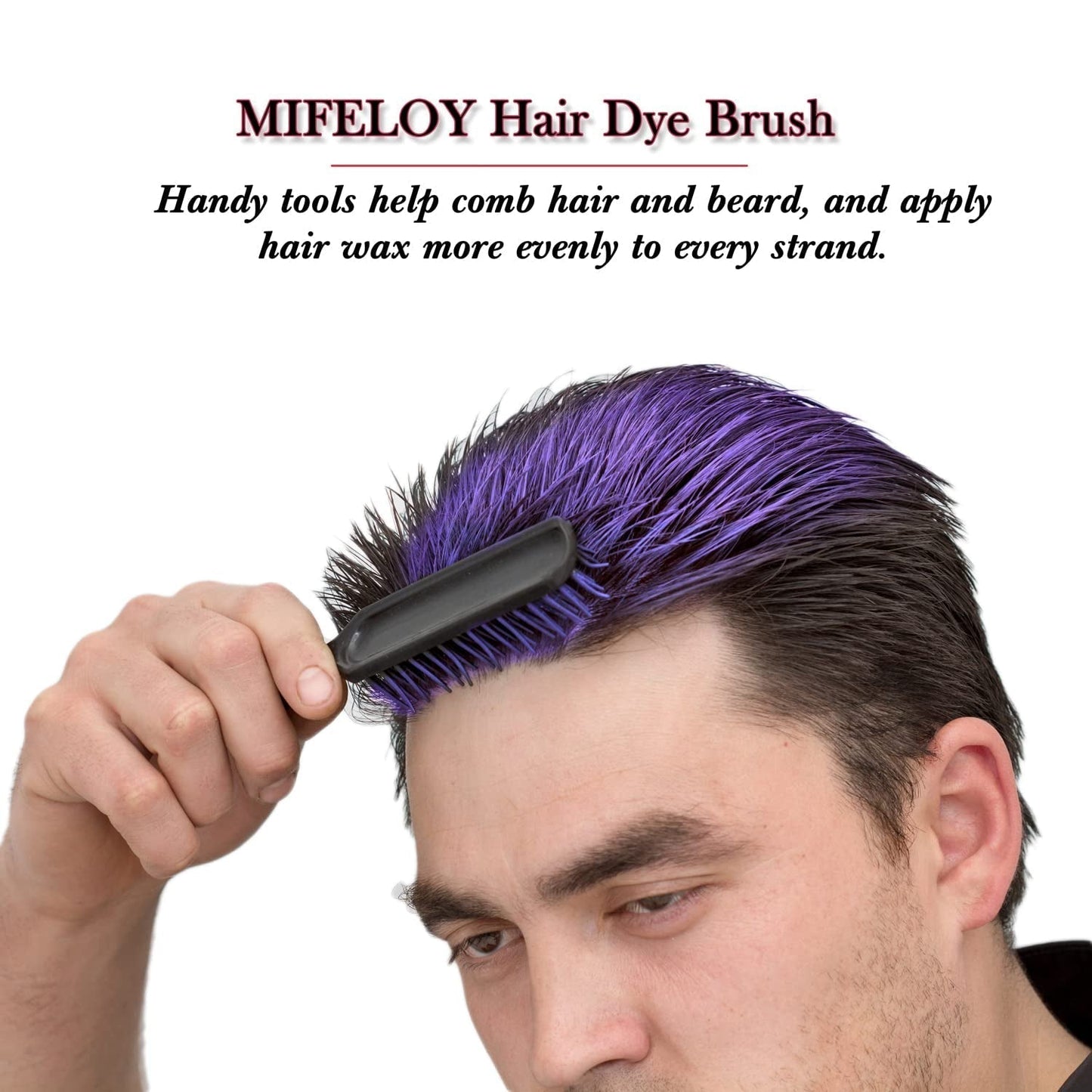 Tinta per capelli viola da 114 g, tinta temporanea per capelli con spazzole, cera per capelli per uomo e donna, crema istantanea per capelli, fango, pomata per acconciature naturali, cosplay fai da te, cera per capelli di Halloween, tinture per capelli Naty Shop