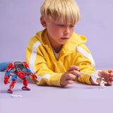 LEGO Marvel Spider-Man Mech vs. Anti-Venom - Giocattolo da supereroe con 2 minifigure - Action figure con braccia, gambe e dita mobili - Regalo per ragazzi e ragazze dai 6 anni in su 76308 Besuche den LEGO-Store Building Sets