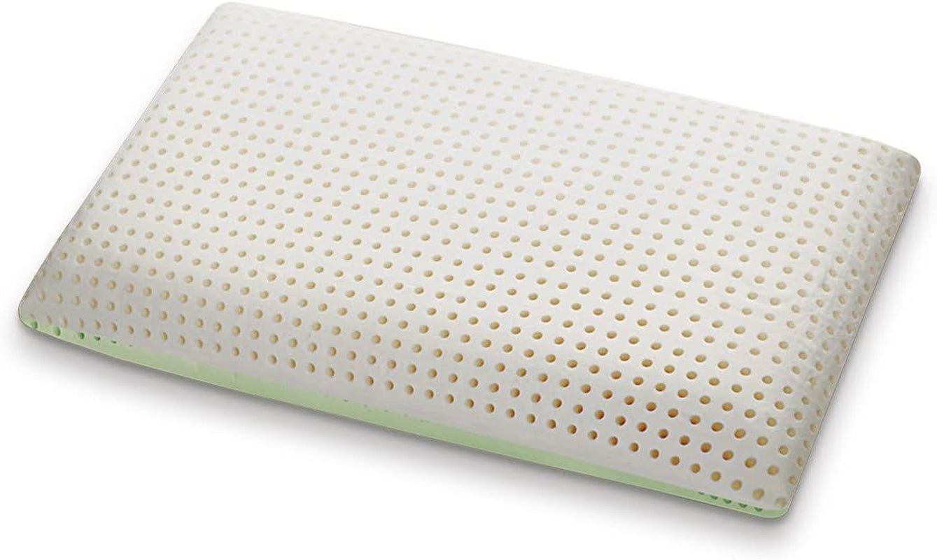 Cuscino Ortopedico Supporto Collo - Aloe Biologico - Cuscino Viscoelastico Aloe Vera Altezza 14 cm Rivestimento 100% Cotone Cuscino Visco - Cuscino Memory Foam - Made in Italy Naty Shop Cuscini Standard