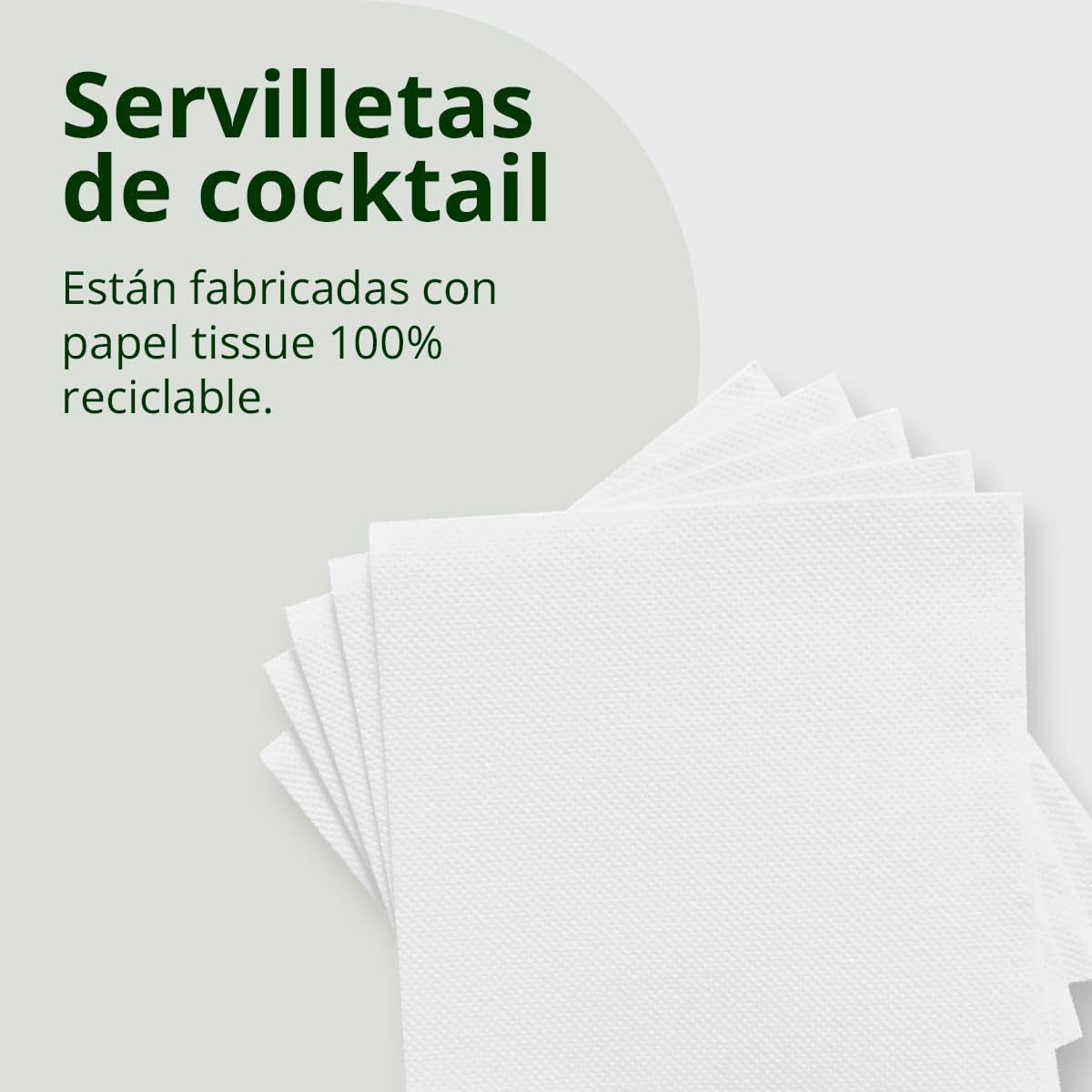 Confezione da 300 tovaglioli di carta da cocktail bianchi + porta tovaglioli in acciaio inox con trama a micro punti assorbente spesso 10 x 10 cm piegati insieme