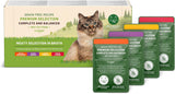 Alimento umido per gatti Amazon senza cereali per gatti adulti Selezione carne in gelatina 4,76 kg 56 confezioni da 85 g (precedentemente Lifelong)