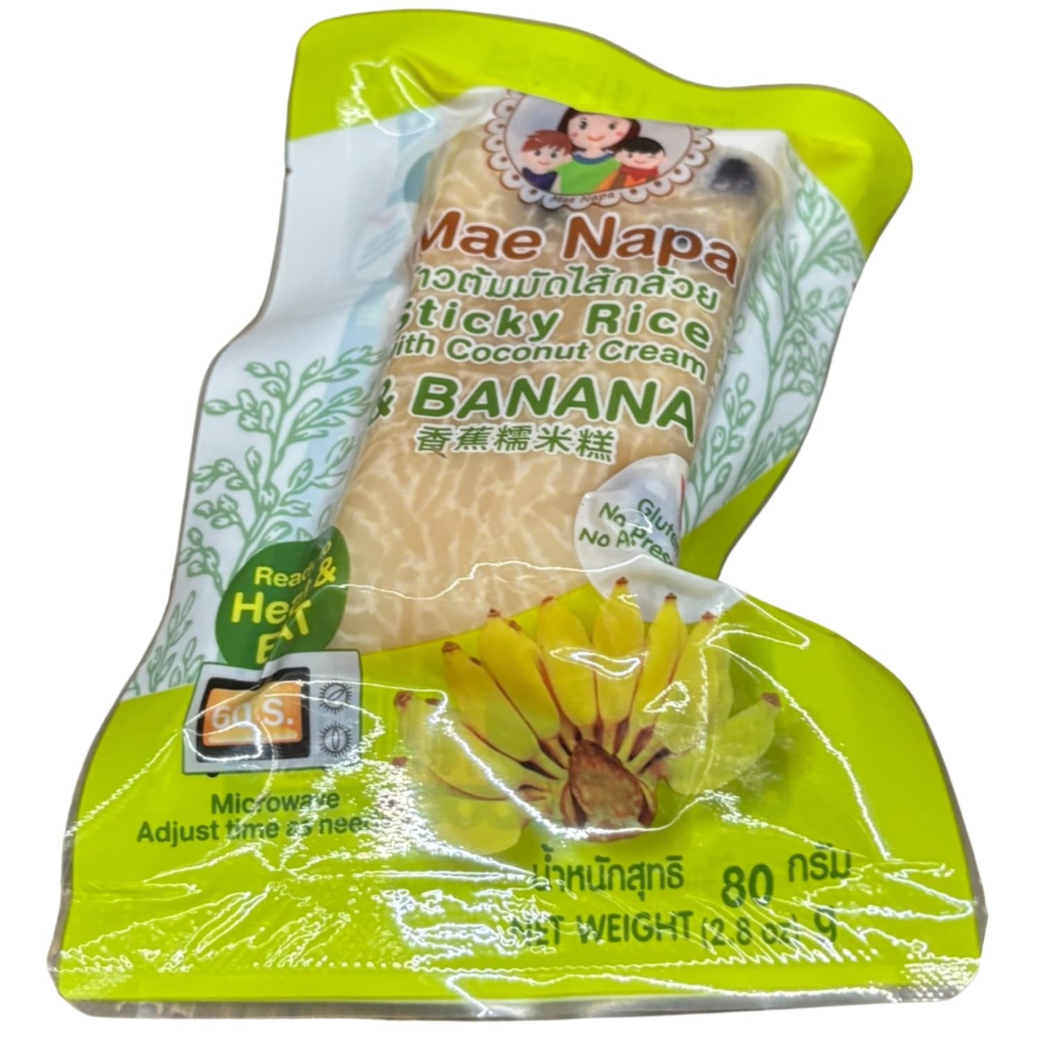 - Riso colloso con cocco e banana - (1 x 80 g)