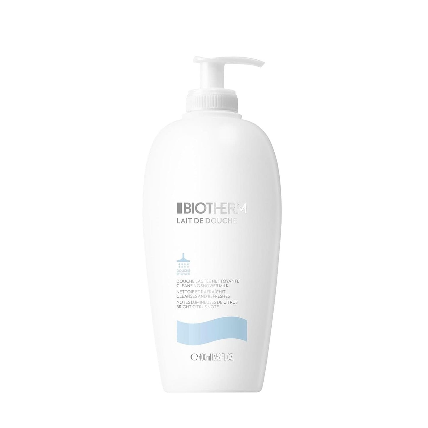 Biotherm, lozione doccia tonificante per un'idratazione intensa e una sensazione di morbidezza sul corpo, 400 ml Doccia e bagno Naty Shop