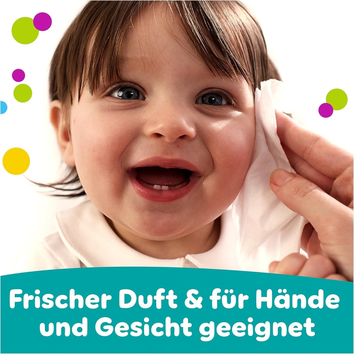 Salviettine umidificate Pampers Fresh Clean, 12 confezioni da 52 salviette, 624 salviette totali, profumo leggero, adatte anche per mani e viso