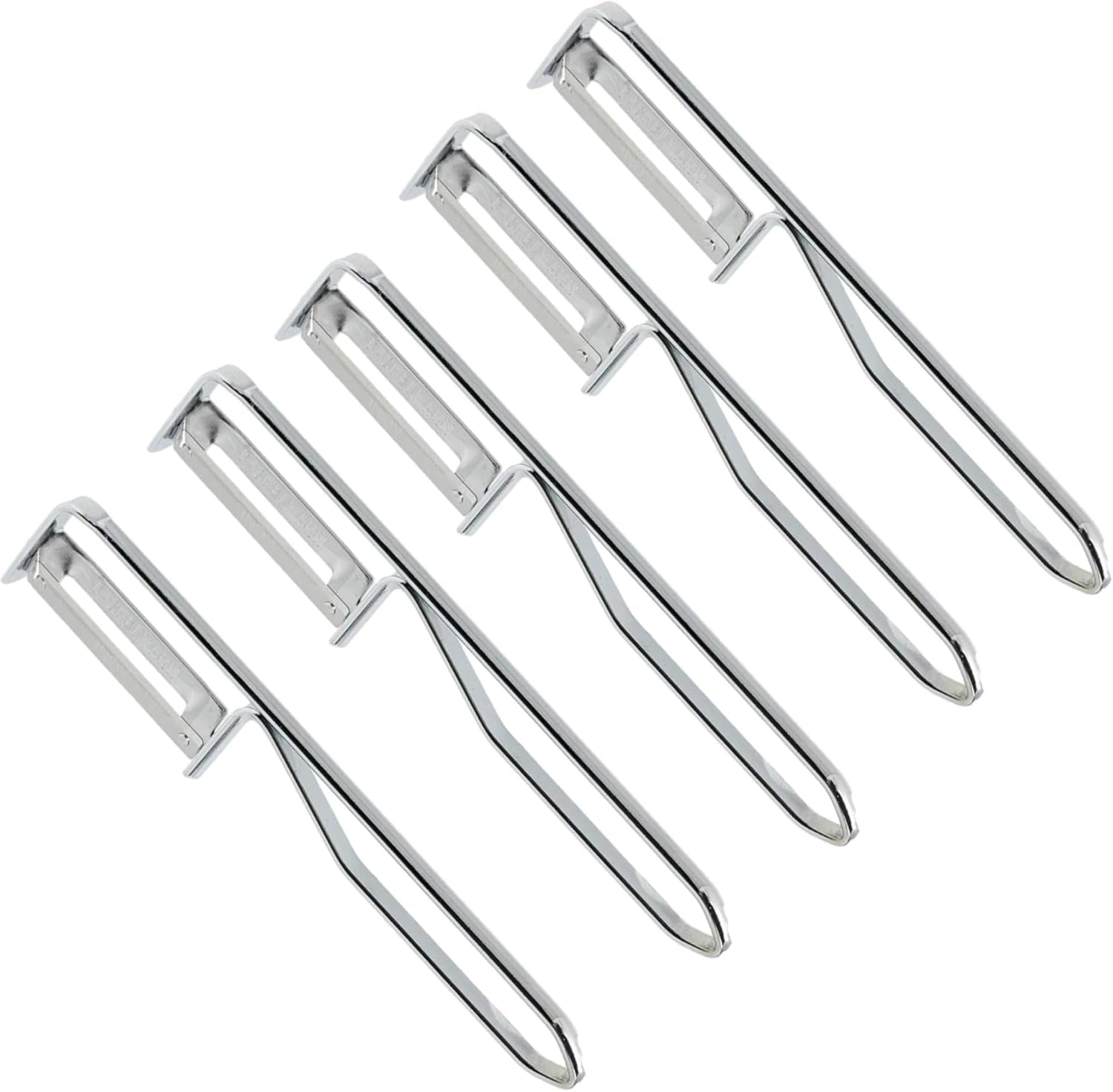Pelapatate universale Fackelmann, lama in acciaio inox Pelapatate Naty Shop Pelapatate economico Set 5 pezzi