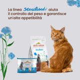 Almo Nature Functional - Sterilized - Alimento umido per gatti adulti e anziani, sterilizzati o meno attivi - con merluzzo e pollo - Basso contenuto di grassi, idratante - 70g (confezione da 6)
