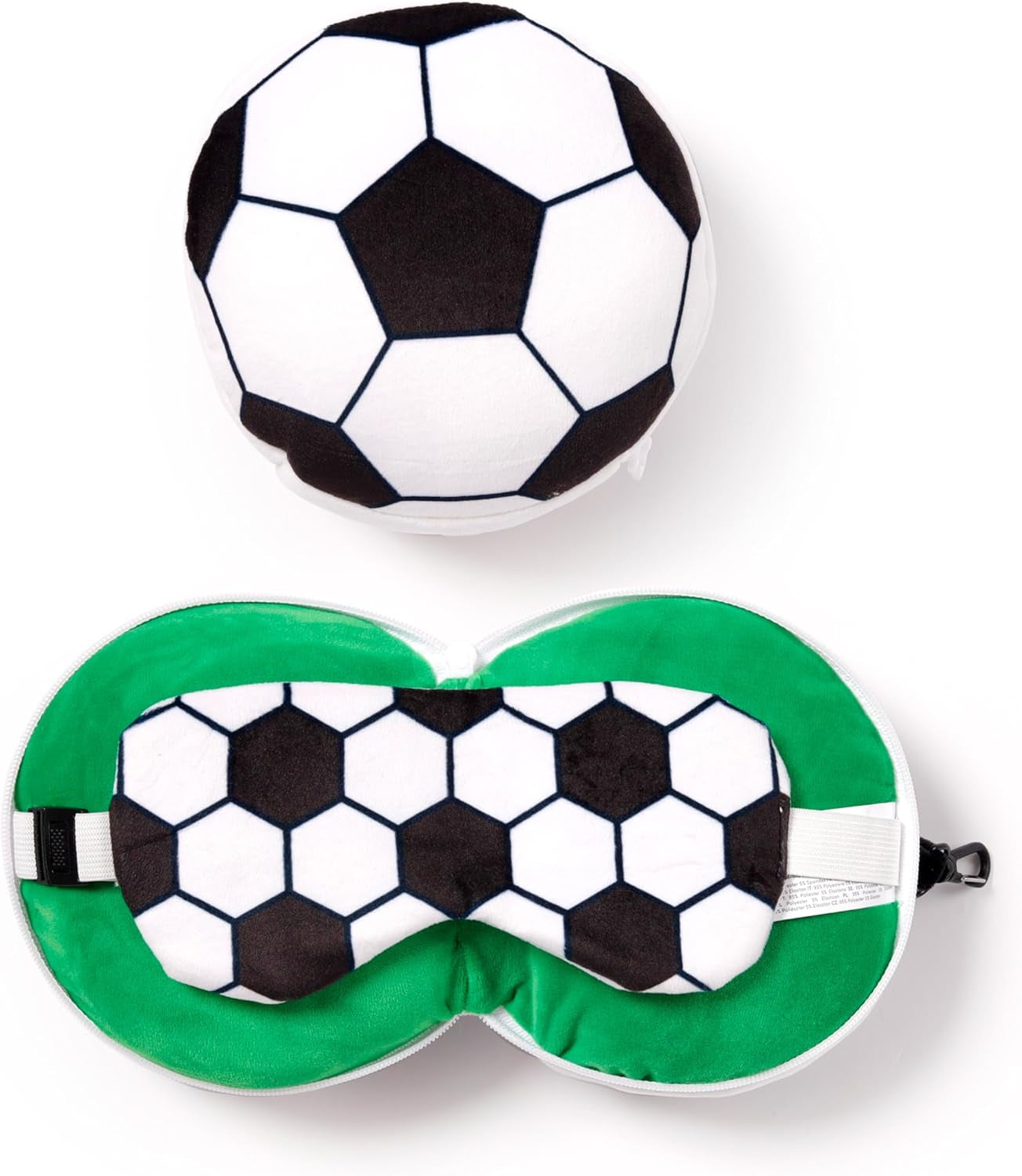 Cuscino da viaggio con maschera Relaxeazzz - Cuscini da viaggio per calcio Naty Shop Titolo predefinito