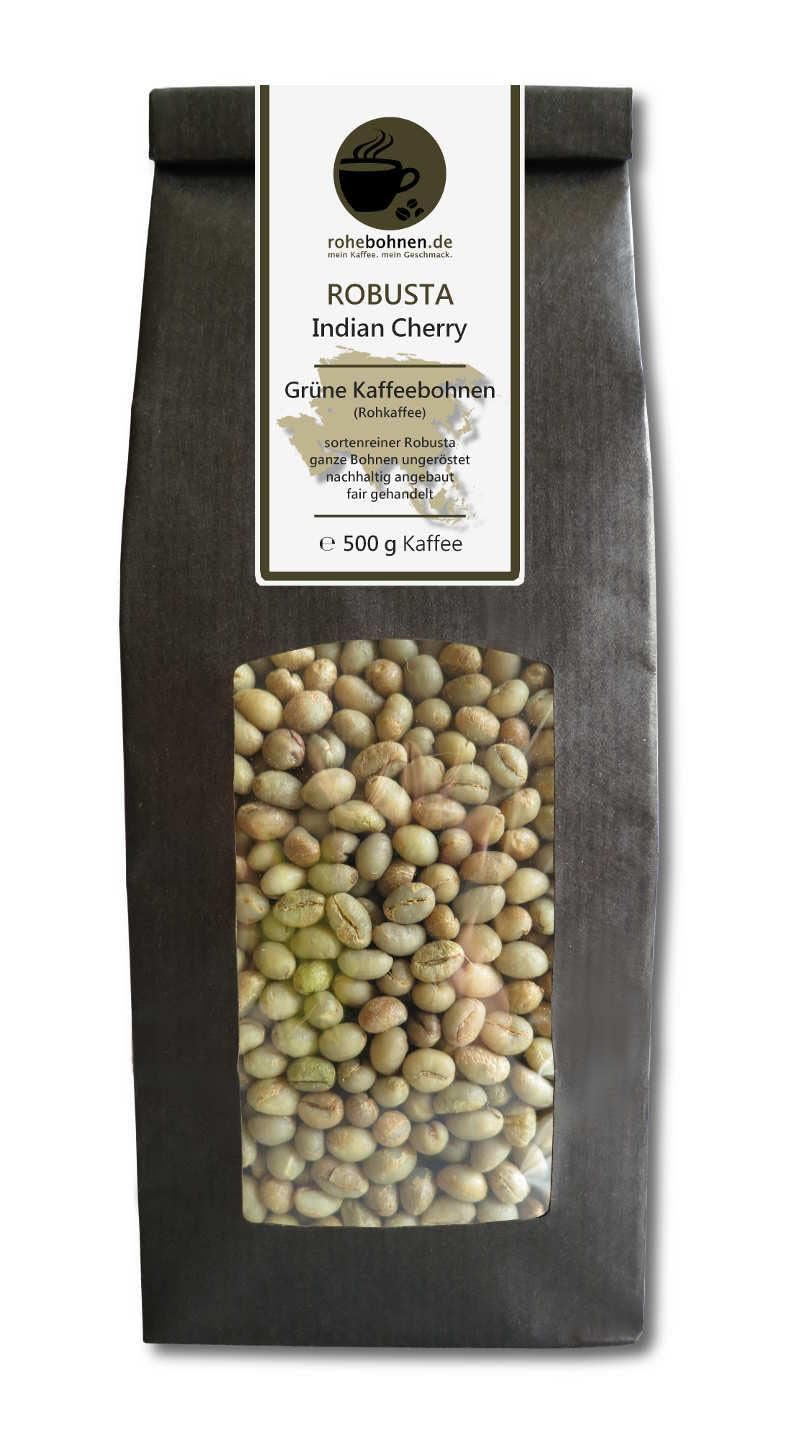Caffè crudo - Caffè verde Kenya, India, Brasile (confezione ridotta caffè verde in grani 3x500g) - Certificato GMP