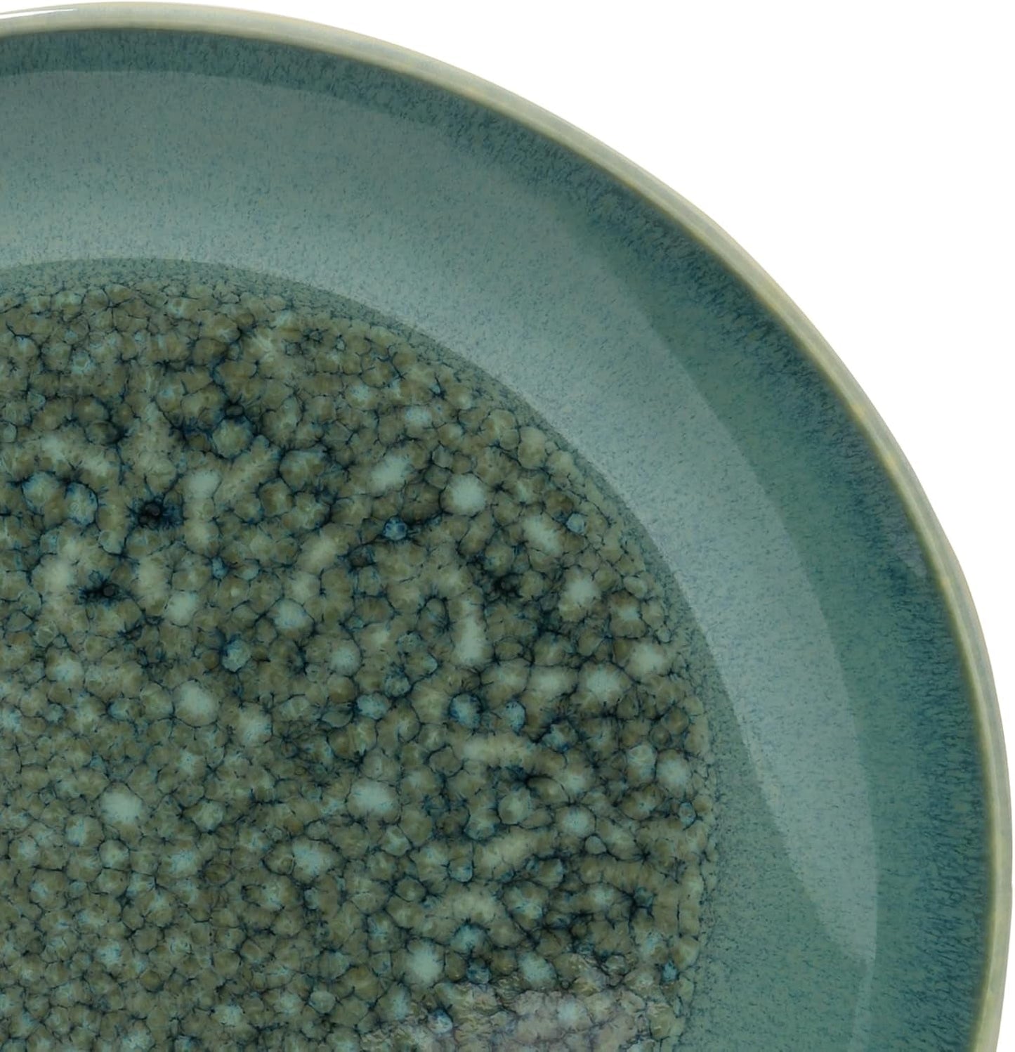 Creatable, serie Caldera, set di stoviglie in gres lavabile in lavastoviglie e adatto al microonde, produzione di qualità (set combinato da 8 pezzi verde)
