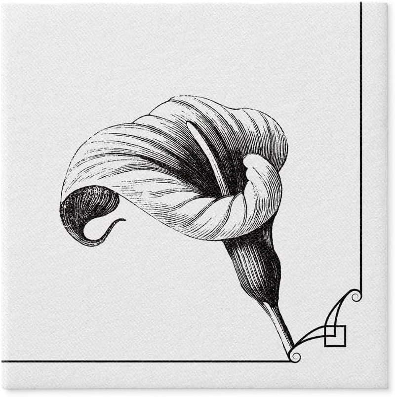 PAW - Tovaglioli Airlaid - Simil-stoffa (40 X 40 cm) I 50 pezzi I Per funerali, feste funebri, funerali, addio I Tovaglioli di stoffa per decorazioni da tavola di alta qualità - Fiore della memoria I Fiore della memoria