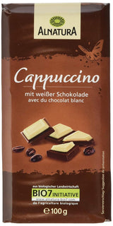 Cioccolato biologico ripieno di cappuccino, 100g