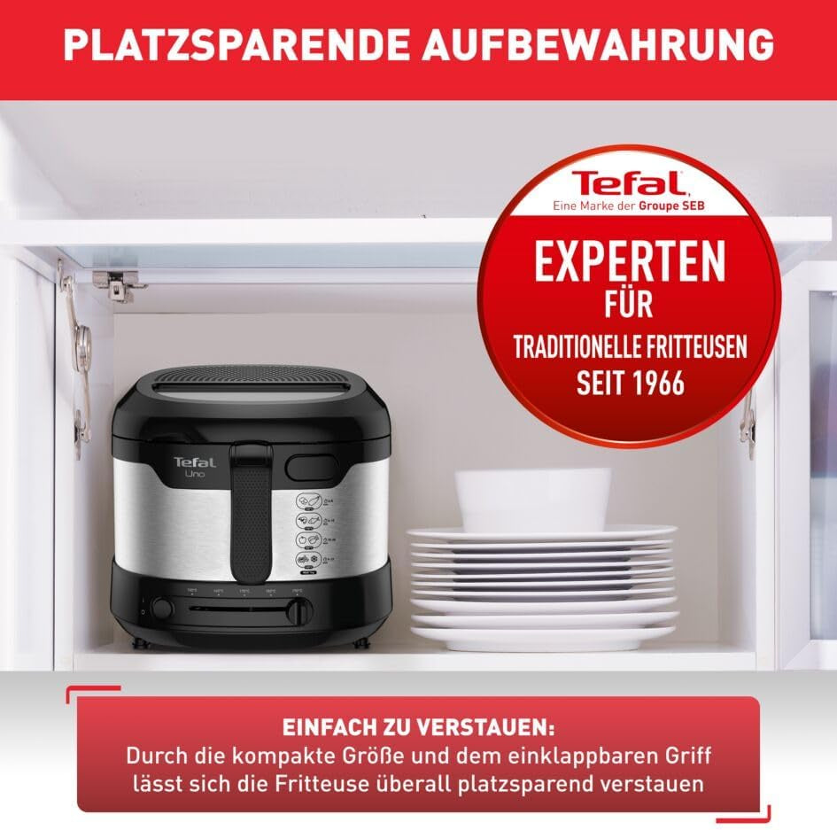 Friggitrice Tefal Uno M FF215D, 1470 Watt, capacità: 1 kg Naty Shop Elettrodomestici