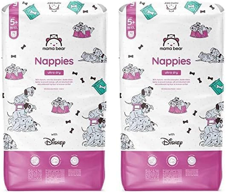 Marchio Amazon: Mama Bear Disney Pannolini Ultra Dry, taglia 3 (4-9 kg) - Scatola mensile, bianco, 172 pezzi (2 confezioni da 86)