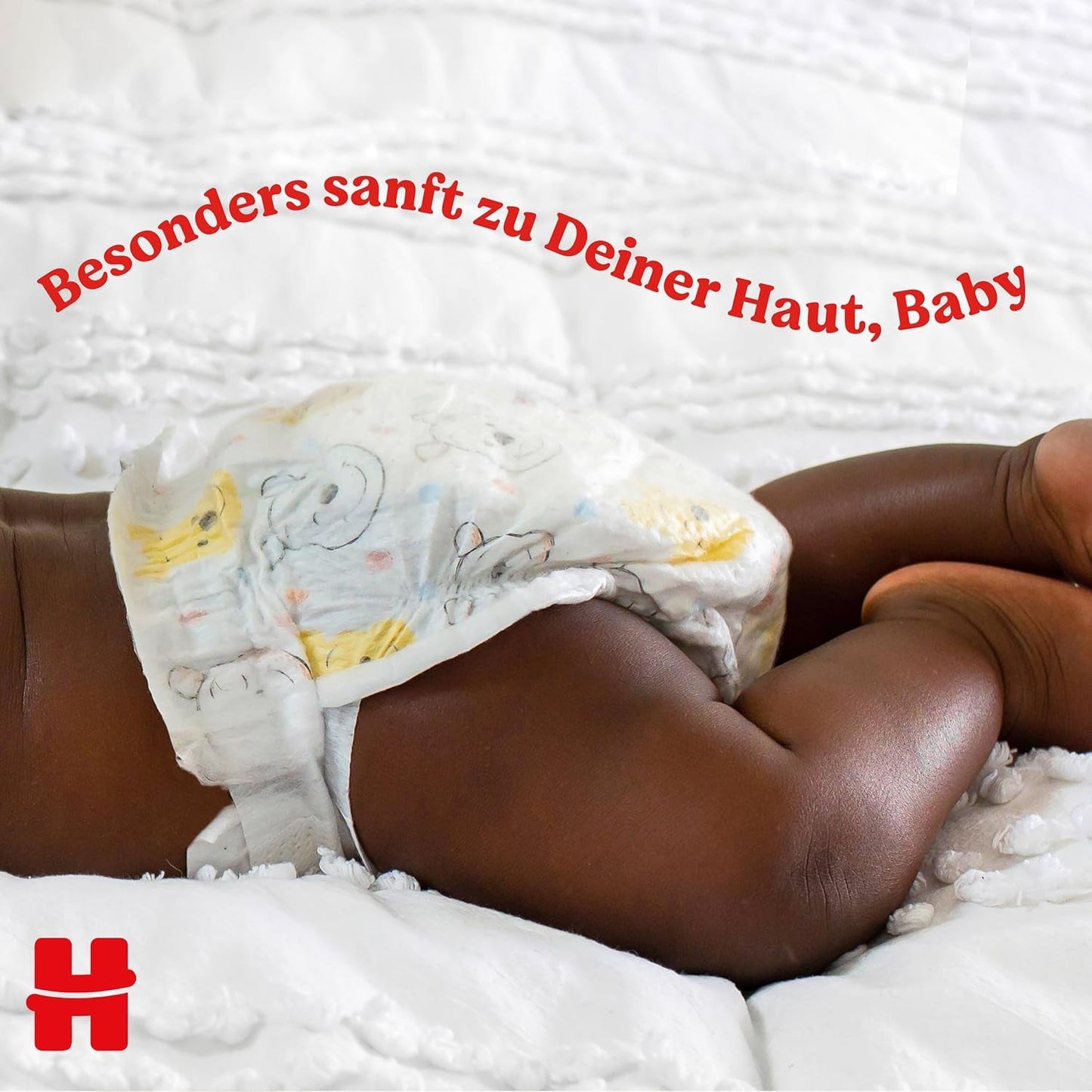 Pannolini per neonati Huggies, taglia 2, 116 pannolini (2 x 58), scatola per metà mese