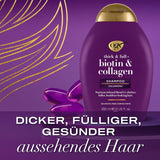 OGX Biotin & Collagen Shampoo (385 Ml), Shampoo rinforzante per capelli fini e sottili OGX Doccia e bagno