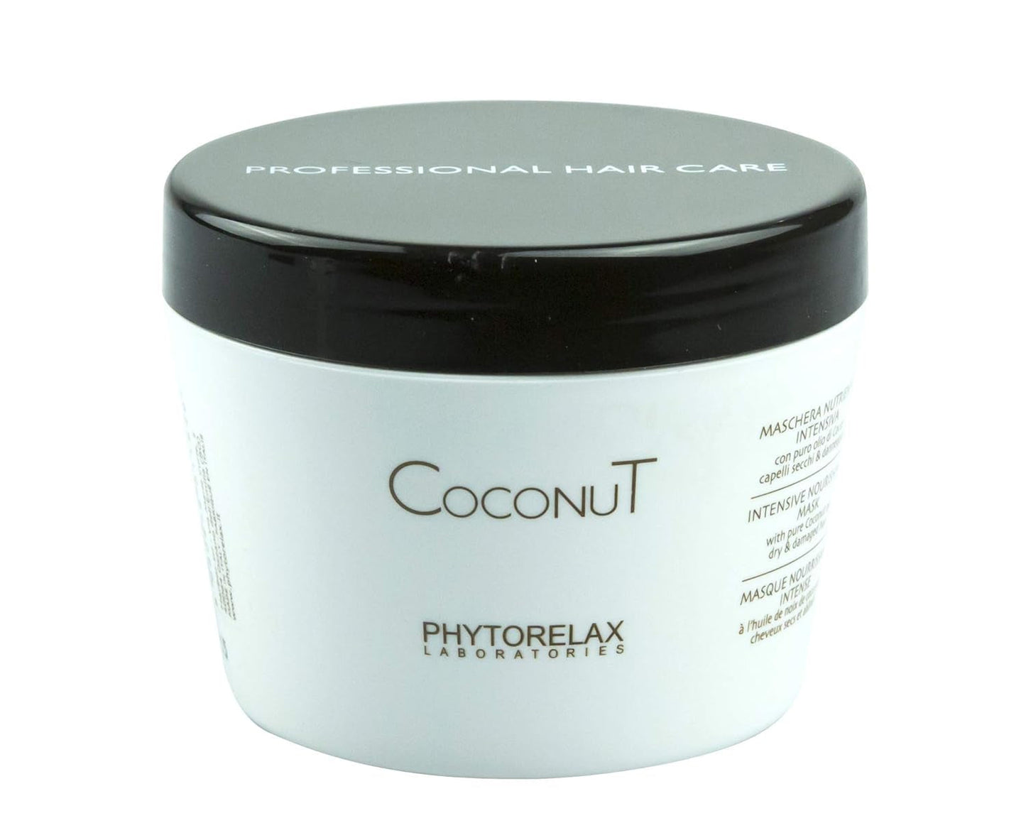 Phytorelax Maschera Capelli Nutriente Intensiva con Olio di Cocco 1 Confezione (1 x 250 ml) Naty Shop Maschera Capelli 250 Ml (1 Confezione) Cocco