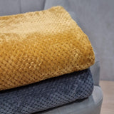 Copriletto HOMLA Noah 220 X 240 cm - copriletto divano comoda coperta coperta - soffice e morbida - poliestere grigio Letti e coperte Besuche den HOMLA-Store