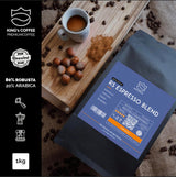 KING'S COFFEE - AMESTEC RS ESPRESSO - 1 kg di chicchi di caffè forti e aromatici - caffè a bassa acidità - caffè in grani interi - torrefazione in piccoli lotti dall'Italia - chicchi di caffè espresso per macchine completamente automatiche e macchine portafiltro