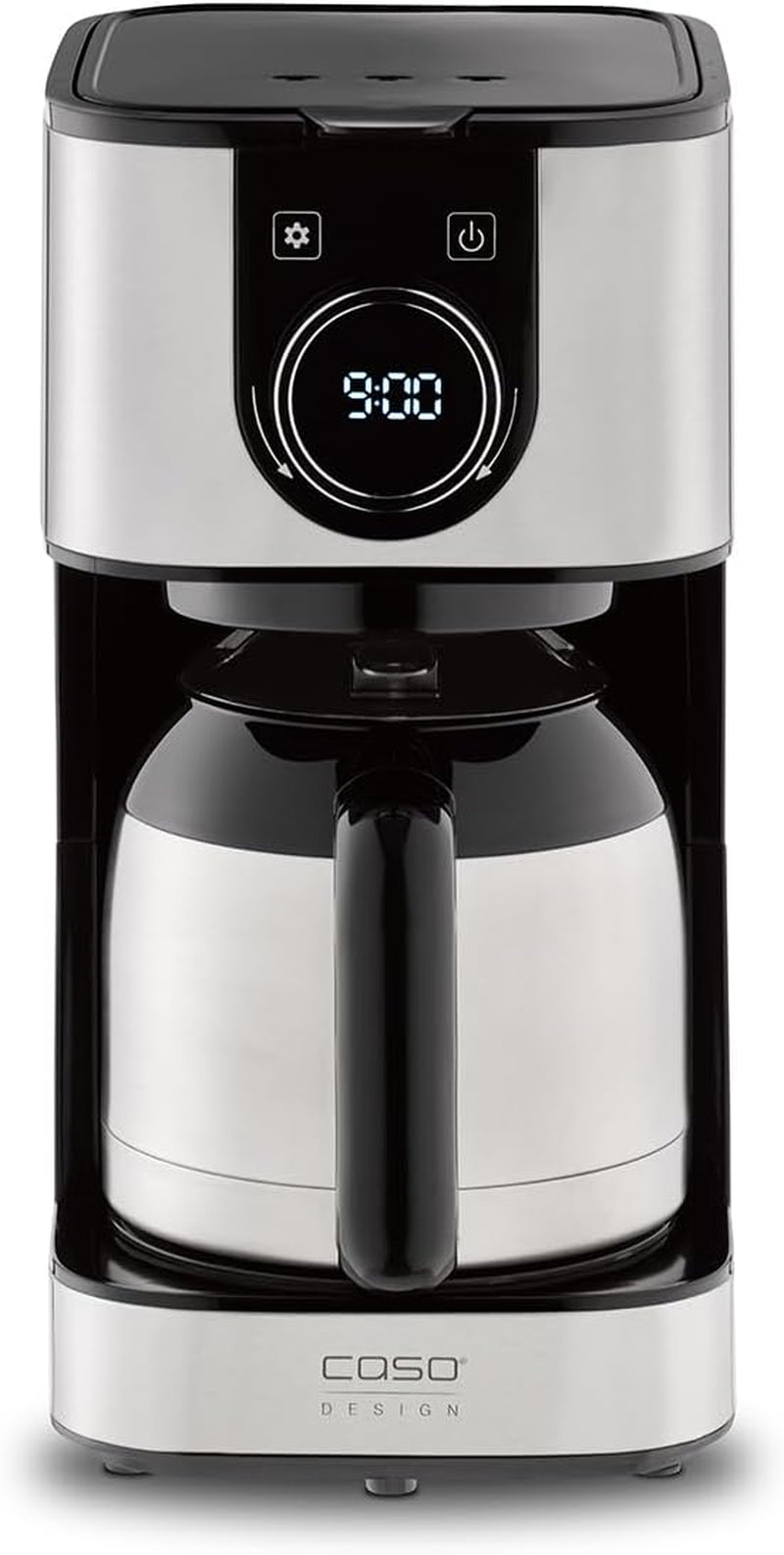 Caffettiera CASO Selection C 10 Thermo Design – Corpo in acciaio inox, caraffa isotermica da 1,2 l (10 tazze), comandi touch e timer, funzione Aroma PLUS, filtro permanente, filtro antigoccia