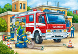 Ravensburger Puzzle per bambini - 07574 Polizia e vigili del fuoco - Puzzle per bambini dai 3 anni, con 2X12 pezzi Puzzle Naty Shop