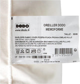 DODO OFM60 Cuscino ergonomico in lattice, 60 X 60 cm, bianco Cuscini standard Naty Shop