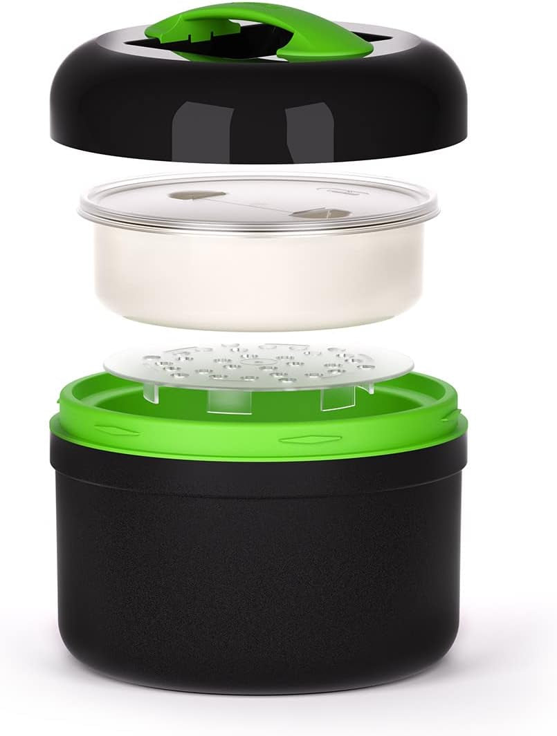 VALHERMFOOD25-03 Pro Term Lunchbox 2,5 l Colorato - Grigio/Verde Contenitori per alimenti Naty Shop