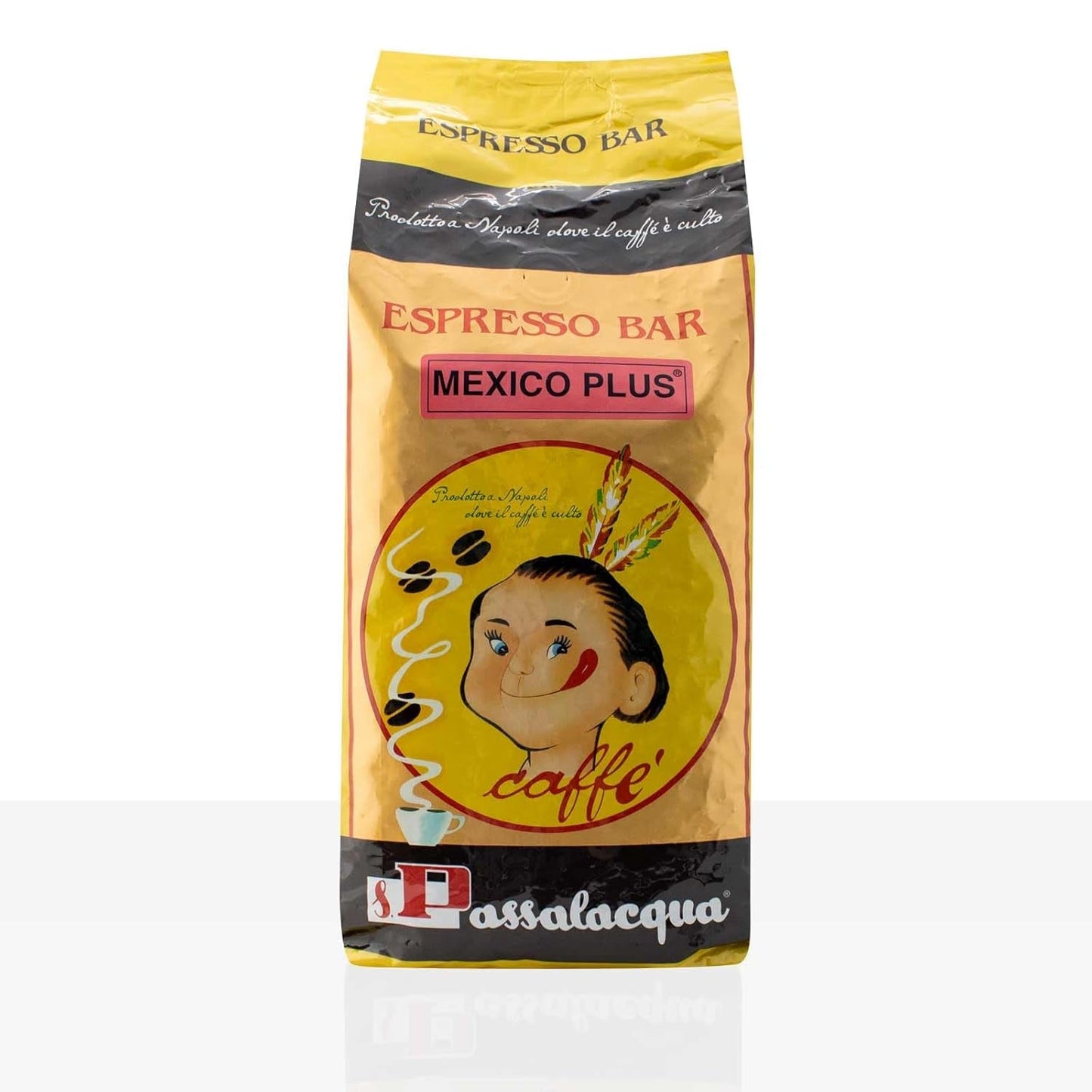 MEKICO PLUS COFFEE - BARRA ESPRESSO - CONFEZIONE DA 1 kg CAFFÈ IN GRANI