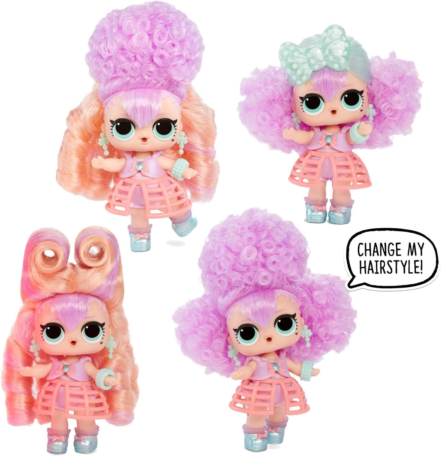 Bambole da collezione LOL Surprise per ragazze - Con 15 diverse sorprese e acconciature - Bambole #Hairvibes