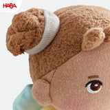 HABA Angelo custode Holly - Bambola in morbida stoffa (15 cm), regalo di benvenuto perfetto per neonati e bambini piccoli - Lavabile a 30 °C - 2011871001