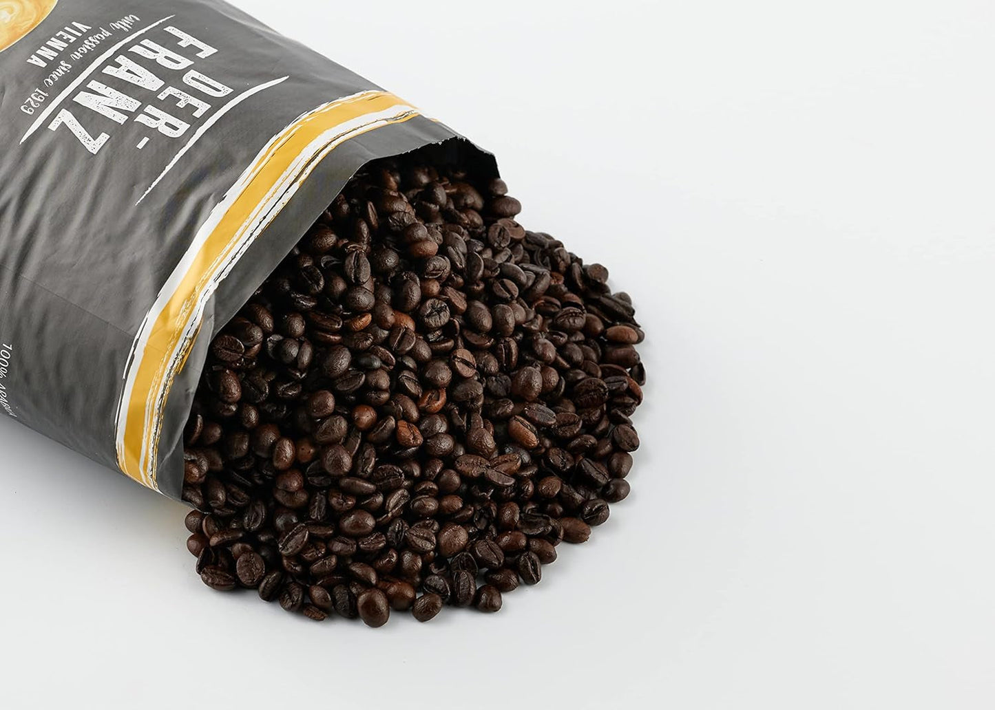 DER-FRANZ Kaffee Crema, Intensità 4/5, 100% Arabica, ganze Kaffeebohnen, 1000g
