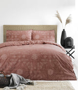 The Linen Yard Set copripiumino bohémien, Rosso, 260 X 220 cm Piumini e trapunte Naty Shop Rosso 260 X 220 cm