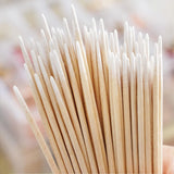 600 Pezzi Wattestäbchen Holz Spitz,Reinigungsstäbchen,Microbrush Stäbchen Wattestäbchen Für Tattoo,Augenbrauen,Beauty,Lippenstift,Wimpern,Make-Up,Nagel Zubehör,Augenbrauen Tattoo