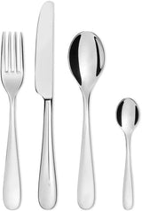 Alessi 5180S24M Nuovo Milano Servizio Posate Monoblocco 24 Pezzi Acciaio Inox Lucido 18/10 Cucina Naty Shop