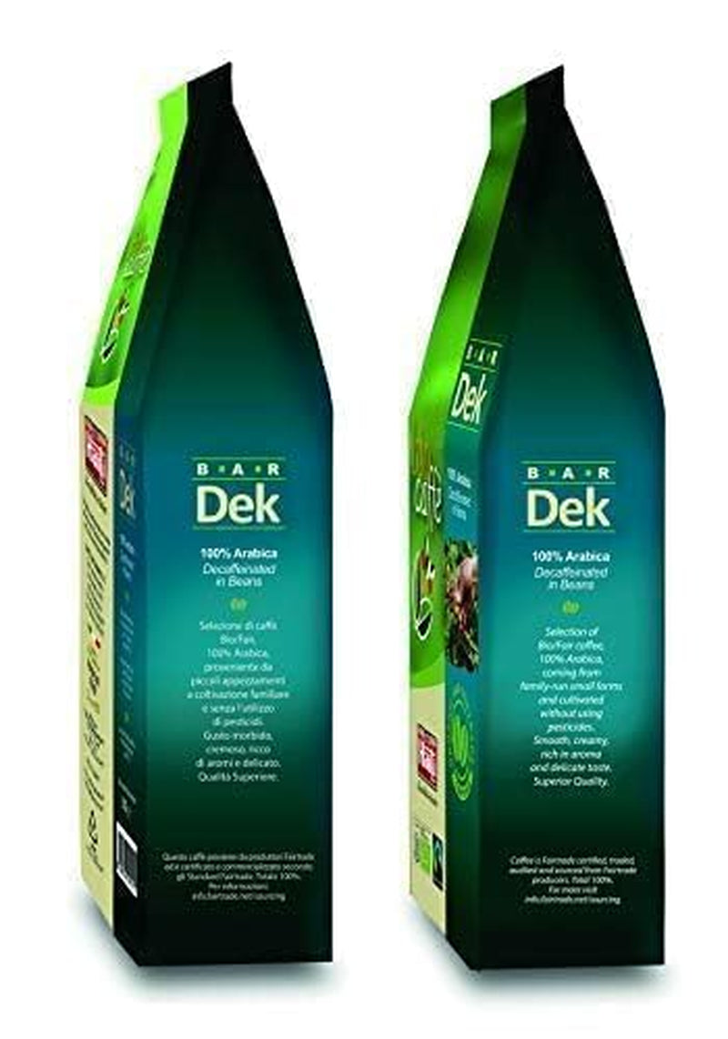 Caffè Haiti Roma caffè decaffeinato biologico in grani, 100% Arabica, certificato Fairtrade, qualità biologica, confezione da 2 x 500g