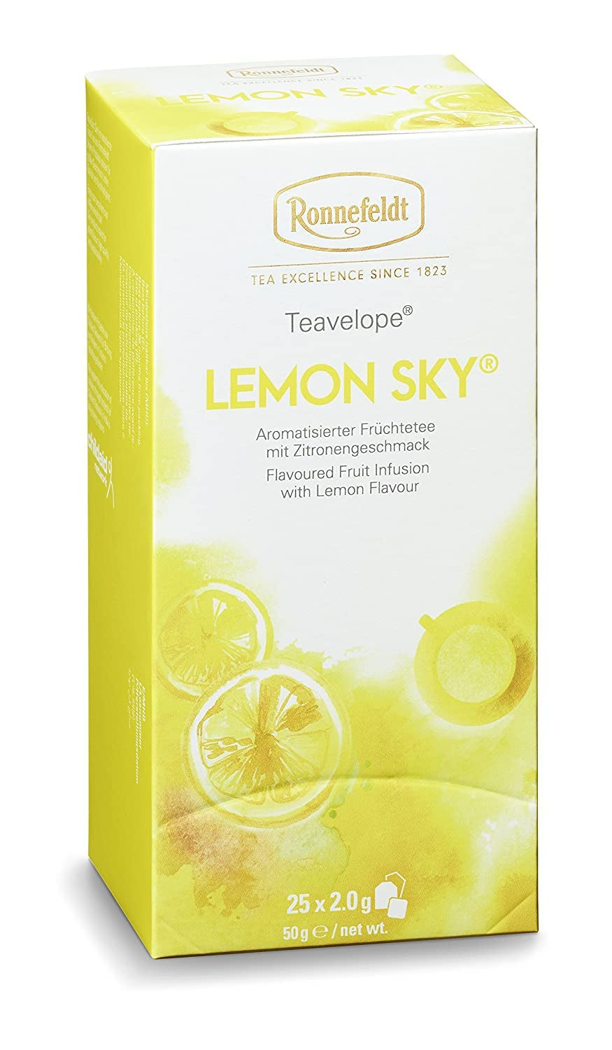 Teavelope "Lemon Sky" - Tè alla frutta al gusto di limone, 25 bustine di tè, 50 g