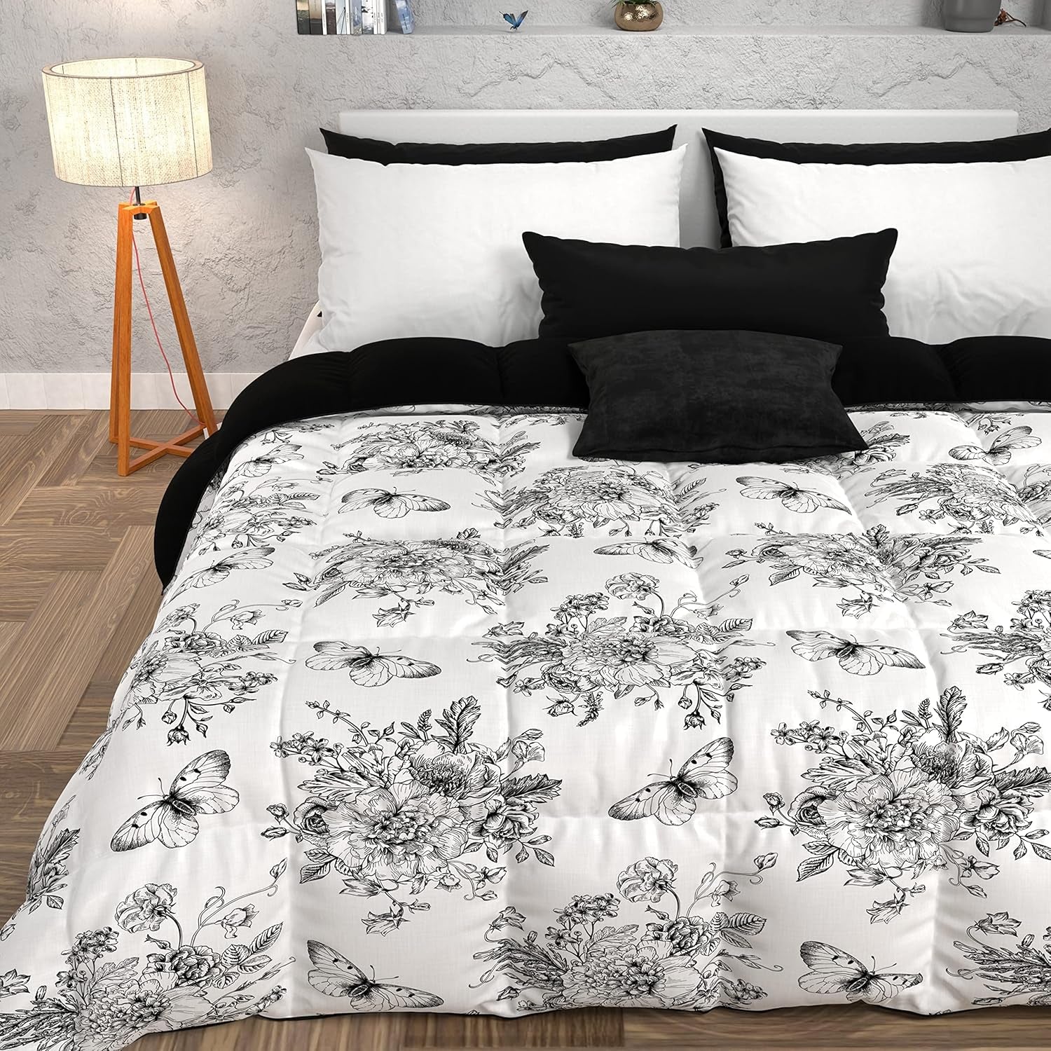 PETTI Artigiani Italiani - Trapunta invernale, Trapunta invernale, Trapunta semplice, Double face, Stampa monocolore e digitale, Microfibra anallergica 100%, Made in Italy
