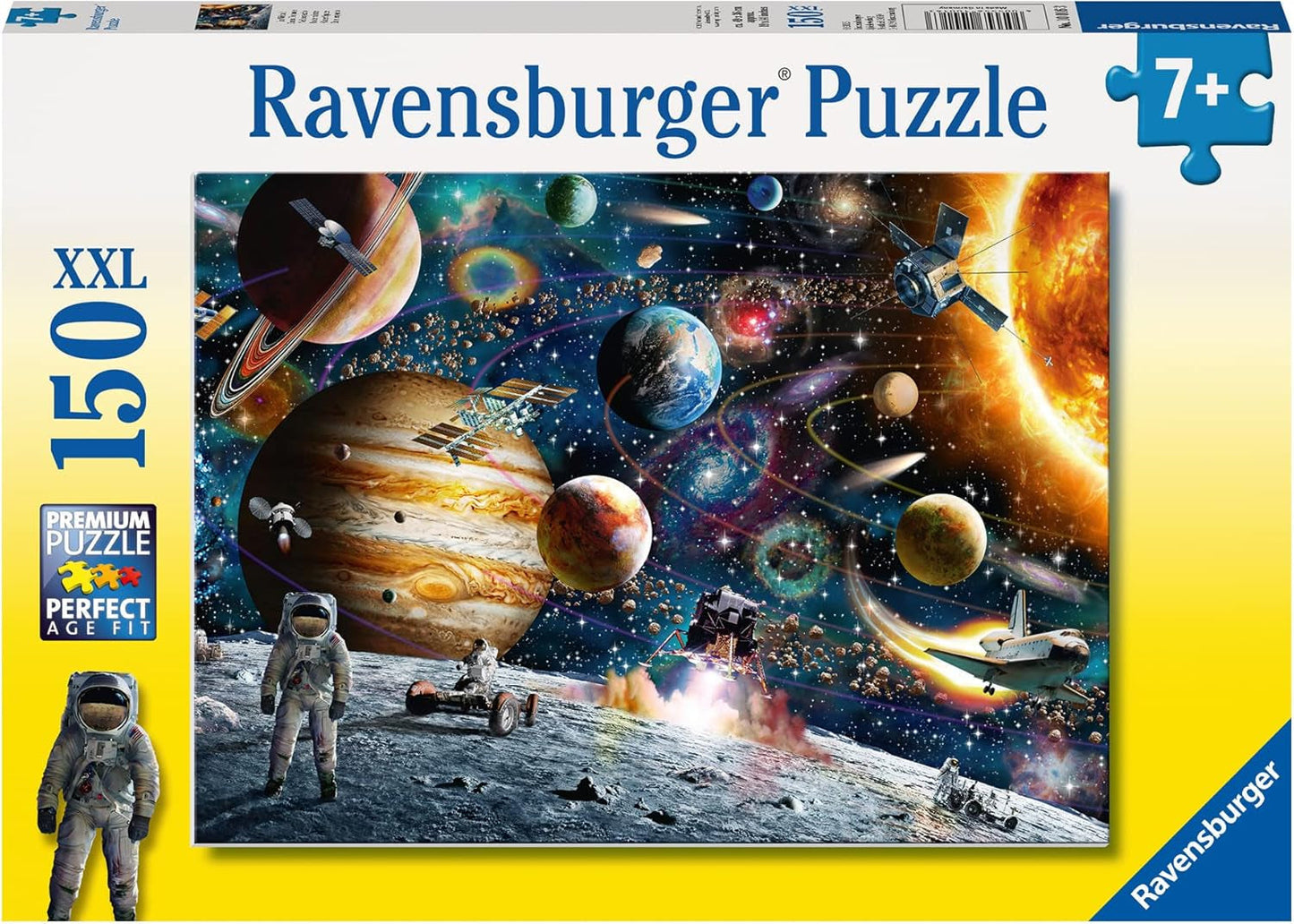 Puzzle per bambini Ravensburger - 10016 In space - Puzzle spaziale per bambini dai 7 anni in su da 150 pezzi in formato XXL Puzzle Naty Shop In space