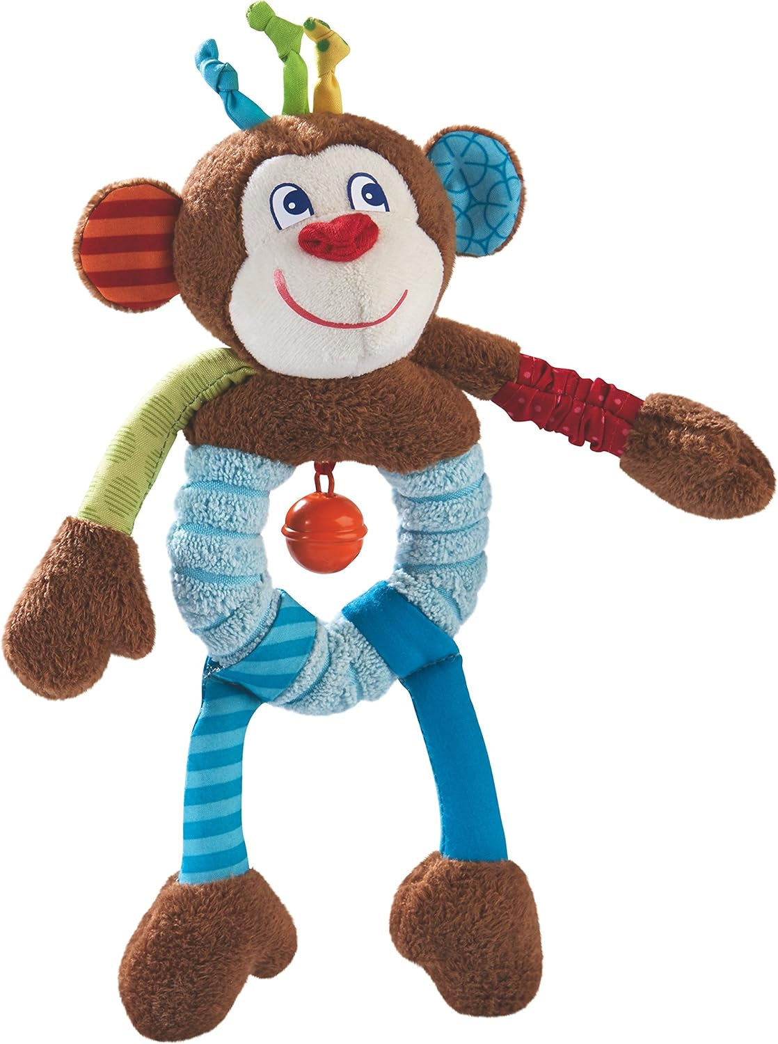 HABA 302999 - Lino la scimmietta, peluche con tanti effetti per giocare e scoprire, giocattolo per bambini a partire da 6 mesi Bebe Naty Shop Giocattoli Titolo predefinito