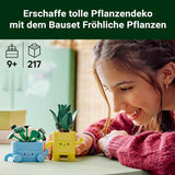 LEGO Botanicals Happy Plants - Set fai da te per bambini con 2 fiori artificiali e 2 vasi da fiori colorati con facce di cartoni animati - Idea regalo per ragazze dai 9 anni - 10349 Besuche set da costruzione den LEGO-Store
