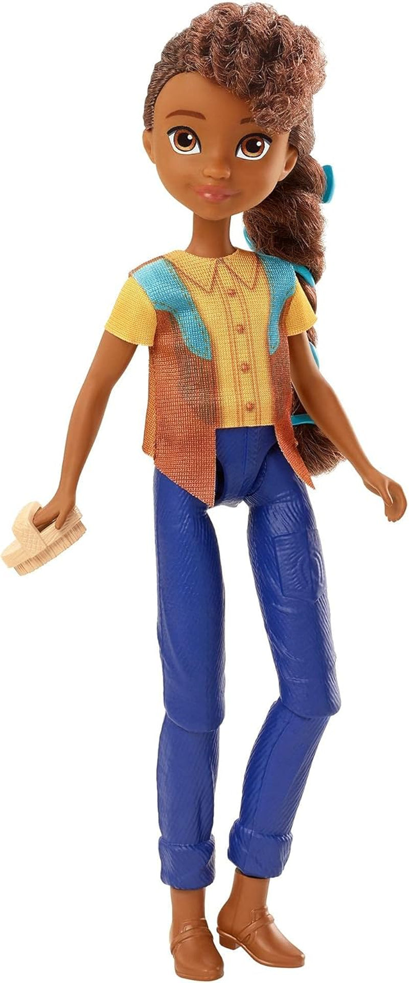 Dreamworks Spirit GXF18 - Spirit - Bambola Pru, divertente e alla moda, libera e indomita (18 cm), 2 abiti e accessori alla moda, 7 giunti mobili, ottimo regalo per bambini dai 3 anni in su