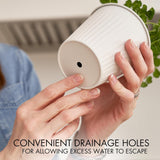 Set di 3 bellissimi vasi da giardino per erbe aromatiche, perfetti per qualsiasi davanzale o bancone della cucina, un moderno set di fioriere decorative da giardino che include vassoio e...