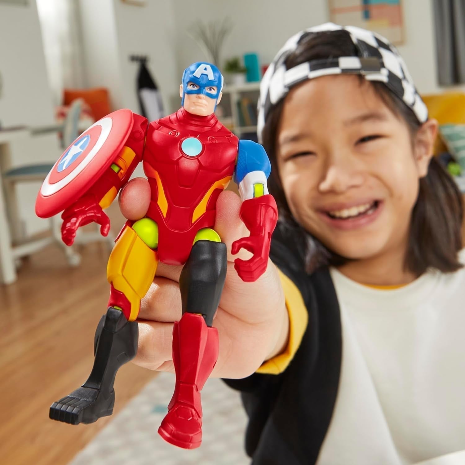 Mixmashers Marvel Capitan America Avengers Mix-And-Match Action Figure e accessori Action figure Naty Shop