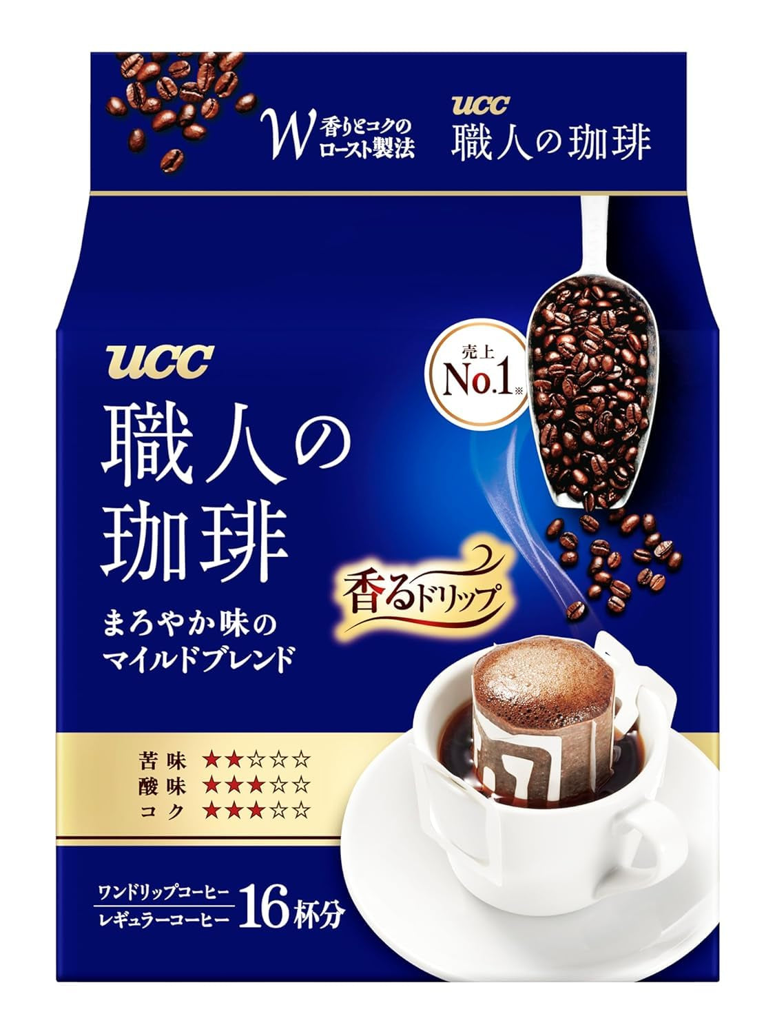 Caffè artigianale giapponese Caffè filtro monouso Brasile Vietnam Miscela leggera 16 bustine.