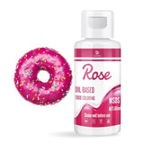Colori dolci al cioccolato per cioccolato - 60 ml Colori dolci al burro per fondente, decorazioni torte, dolci - Colorante alimentare fluido per burro di kakao, crema al burro, torta (nero) Naty Shop Rose